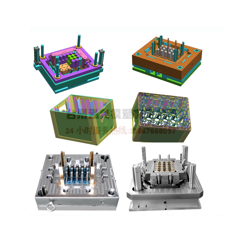 泓美高效率可乐瓶周转箱模具