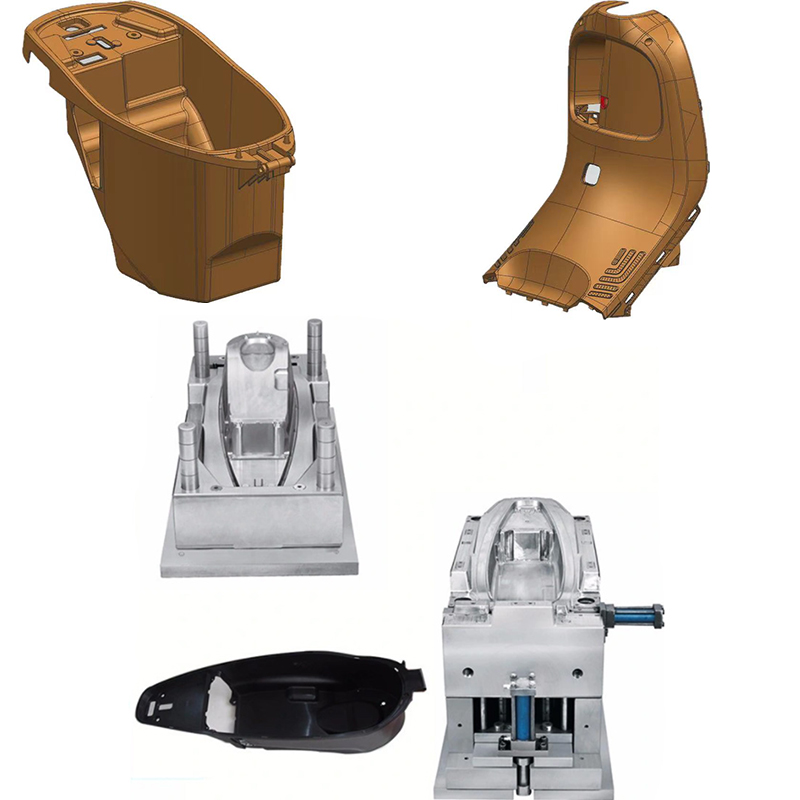 电瓶车坐桶模具试模成功